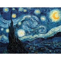 Puzzle en Bois Découpé à la Main - La Nuit Etoilée, Vincent Van Gogh