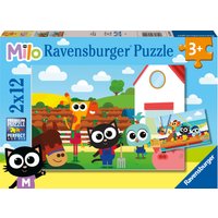 2 Puzzles - Ferme & Pêcheur Milo Ravensburger