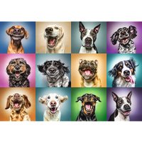 Puzzle Funny Dog Portraits Trefl