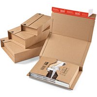 20 x Colompac Book Boxes - Classic brown book box & CD mailer with reinforced egdes