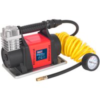 Sealey Sealey MAC05 12V Heavy-Duty Tyre Inflator/Mini Air Compressor 4.5m Hose