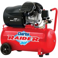 Clarke Clarke Raider 15/550 14.5cfm 50 Litre 3HP V-Twin Air Compressor (230V)