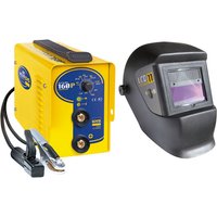 GYS Bundle GYSMI 160P Inverter MMA Welder with LCD Techno 11 Helmet
