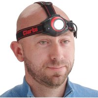 Clarke HL400R 5W LED Rechargeable Head Torch with Auto Sensor (400Lm)