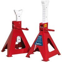 Sealey Sealey AAS10000 Pair of 10 Tonne Auto Rise Ratchet Axle Stands (10T per stand)