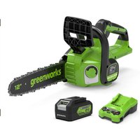 Greenworks Greenworks 24V 30cm Cordless Brushless Chainsaw with 4.0Ah Battery & Charger