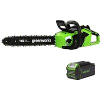 Greenworks Greenworks 40V 40cm 1.8kW Brushless Chainsaw with 4.0Ah Battery & 2A Charger