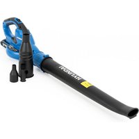 Hyundai Power Products Hyundai 20V Cordless Leaf Blower 200Km/h 2Ah Li-Ion Battery & Charger in Blue