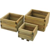 Forest Kendal Square Planter - Set of 3