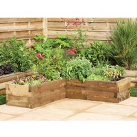Forest 1.3x1.3m Caledonian Corner Raised Bed
