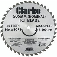 Clarke 505mm TCT Circular Saw Blade for CLS505