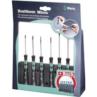 Wera 6 Piece 2052/6 Kraftform Screwdriver Set