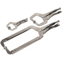Sealey Sealey AK66 3 piece Locking Welding 'C' Clamp Set