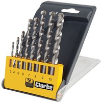 Clarke CHT502 - 8 piece Carbide Tip Masonry Drill Bit Set