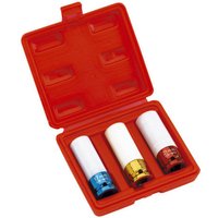 Clarke PRO184 1/2" Square Drive Alloy Wheel Thin Wall Impact Socket Set 3 Piece