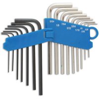 Laser 4196 16 piece Miniature Hex Key Set (mm and AF)