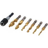 Laser 8405 7 piece Combination Drill & Tap Bit Set