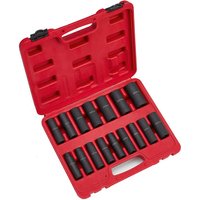 Clarke CIS12/17B 16 Piece Deep Impact Socket Set
