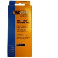 Tacwise Tacwise 0478 Type 180 / 15 mm Galvanised Headless Pins, x 2000