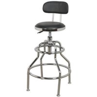 Sealey Sealey SCR14 Workshop Stool with Adjustable Height and Back Rest