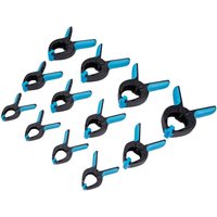 Blue Spot Tools 12 PCE Plastic Spring Clamps Set, 85-160mm (3½''-6½'')