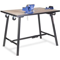 Armorgard TuffBench+ with Handle, Wheels, 4" Chain Vice and 6" Engineers Vice