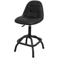 Sealey Sealey SCR01B Workshop Stool Pneumatic with Adjustable Height Swivel Seat & Back Rest