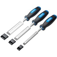 Draper Draper Soft Grip Bevel Edge Wood Chisel Set (3 Piece)
