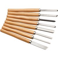 Clarke Clarke CHT874 8 Piece Wood Turning Chisel Set