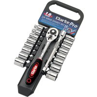 Clarke PRO357 18 Piece 3/8" Drive Socket Set