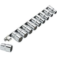 Clarke PRO383 Professional 10 Piece ½" Multi-Fit Metric Socket Set