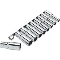 Clarke PRO386 9 Piece ½" Drive Deep Multi-Fit Metric Socket Set
