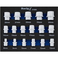 17 Piece 3/8" Metric Socket Set (8 - 24mm) in EVA Foam Module