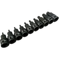 BlueSpot 10 piece 1/2" Impact Torx Bit Sockets (T20-T70)