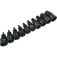 BlueSpot 10 piece 1/2" Impact Hex Bit Sockets (H4-H19)