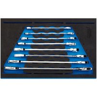 Draper - Open Ended Spanner Set in 1/4 Drawer eva Insert Tray (8 Piece) (63524)