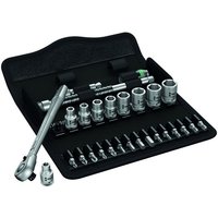 Machine Mart Xtra Wera Zyklop 8100 Sa11 Slim Ratchet Set, 1/4