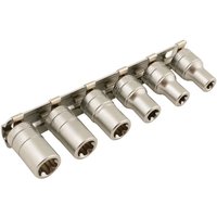 Laser 5616 1/4" Drive 6 Piece Torx Plus Socket & Rail Set