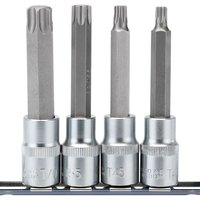 Draper Draper T-TX/4/100 1/2'' Drive 100mm TX-STAR Socket Bit 4 Piece Set