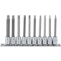 Draper Draper 3/8'' 10 Piece Square Drive 100mm Long TX-STAR Security Socket Bit Set