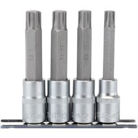 Draper Draper 1/2'' 4 Piece Square Drive 100mm Long RIBE Socket Bit Set