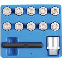 Laser Laser 6742 Locking Wheel Nut Key Set - Mercedes Benz