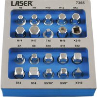 Laser 7365 20 Piece 3/8'' Drive Sump Plug Key Set