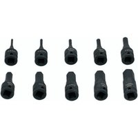 Laser 10 piece 1/4" drive Impact Hex Socket Bit Set