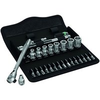 Wera 8100 SA 8 28 piece Zyklop Metal-Switch Ratchet and Socket Set 1/4" Drive