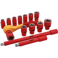 Laser Laser 8891 VDE Insulated 3/8"D Socket Set 3/8"D 15pc