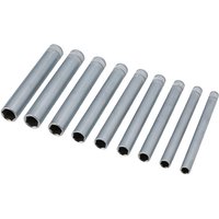 Laser 8904 1/4" Drive 9 Piece Extra Long Socket Set