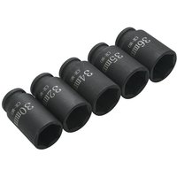 5 Piece ½" Drive Metric Cr-Mo Impact Hub Sockets