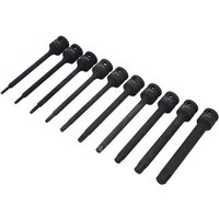 Laser 8706 Extra Long 1/2"D Impact Star Bit Set 10pc