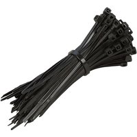 Machine Mart 100 Pack Black Cable Tie Set 200mm